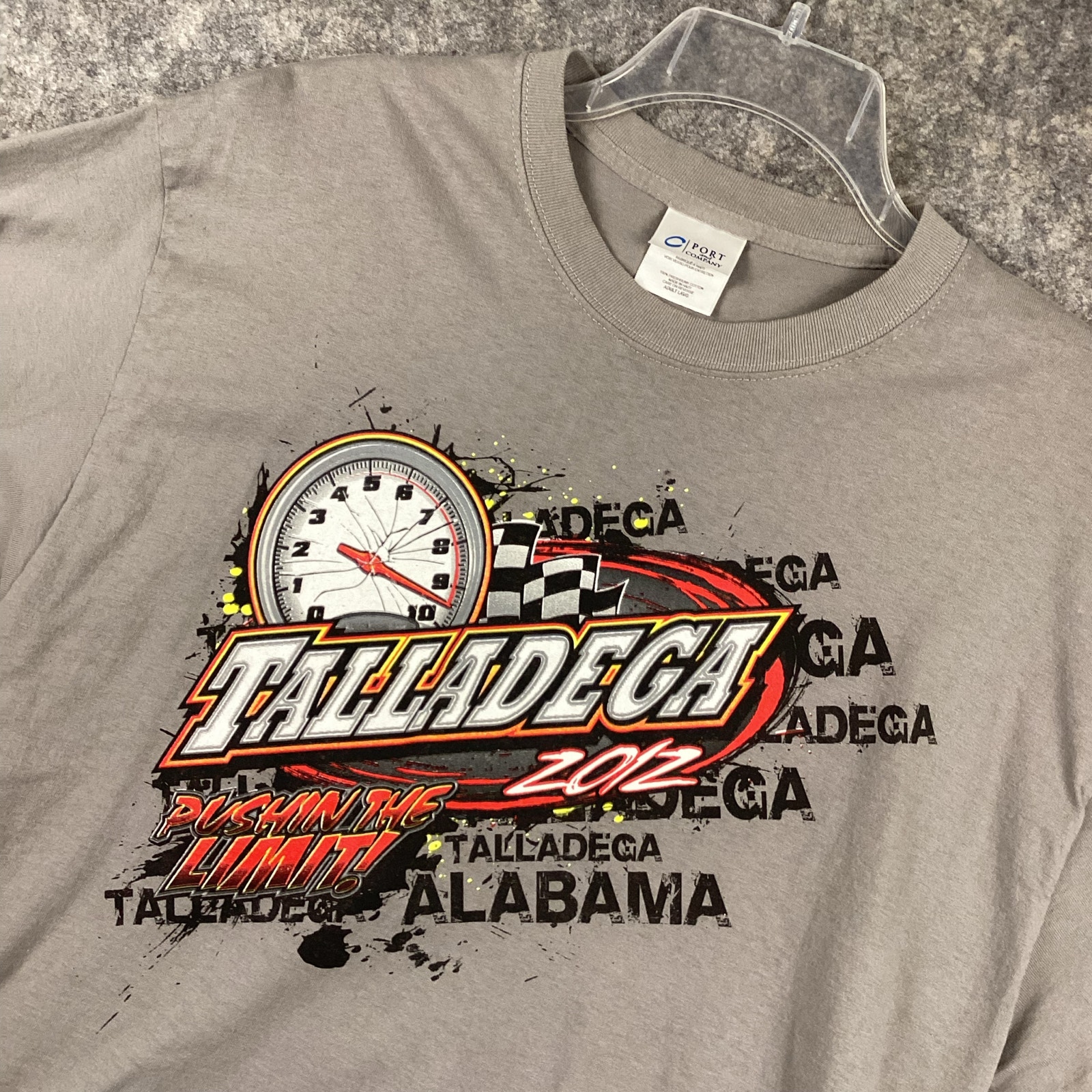 Talladega 2012 Nascar Racing T Shirt Gray Size Large Nwot 542